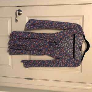 Tie Fromt Floral Dress